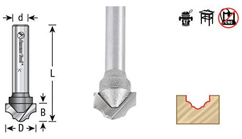 Amana Tool Mrc0304 - Punta De Carburo En Miniatura Clásica 1 1