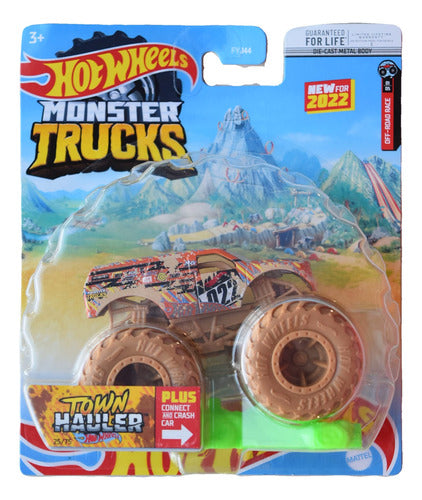 Hot Wheels Monster Trucks Town Hauler, Connect And Crash Ca. 0