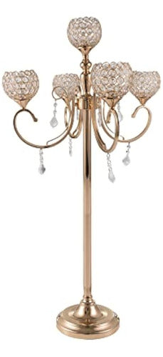 Vncigant Gold Floor Candelabro Centerpiece - 47.25 Inches Ta 0