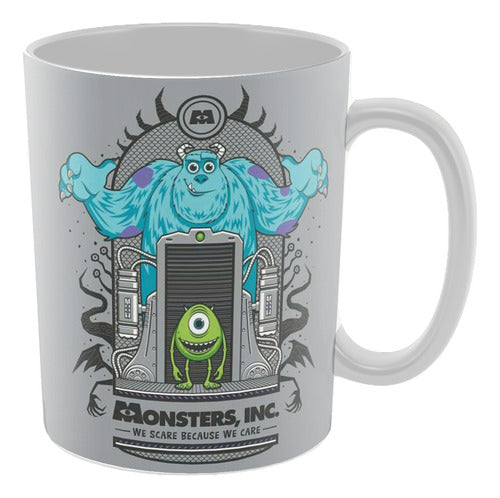 Sublifreaks Taza De Cerámica - Monsters Inc Mike & Sullivan Puerta 0