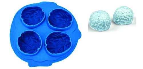 ModoSilicona Brain Ice Cube Mold x 4 0