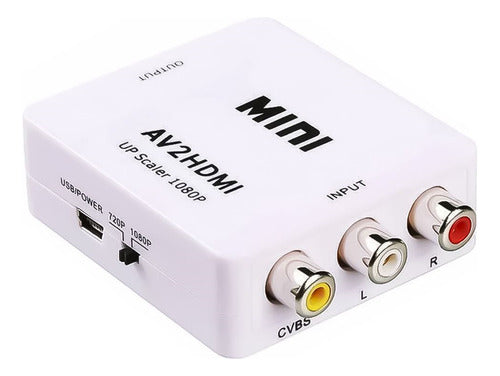 K-UBO Adapter Converter RCA to HDMI Audio Video 0