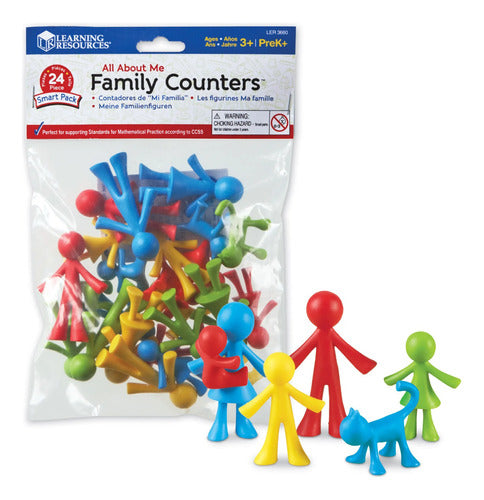 Learning Resources Familia Figuras Para Contar - Set De 24 0