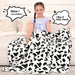 Inhand Cow Print Blanket, Fuzzy Baby Girl Cow Print Throw Bl 1