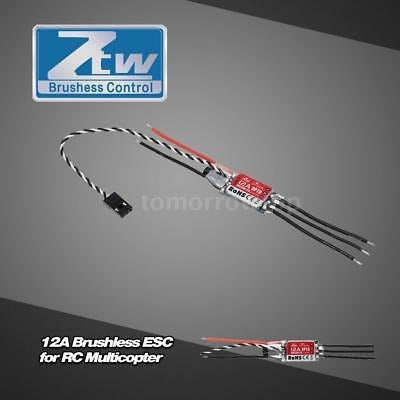 ZTW Rc Esc Araña 12A 2-4s Lipo Opto Brushless E 2