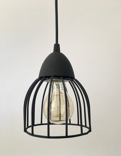 Estilo OK Hanging Cage Pendant Light 13 Cm Black/White LED Compatible 1