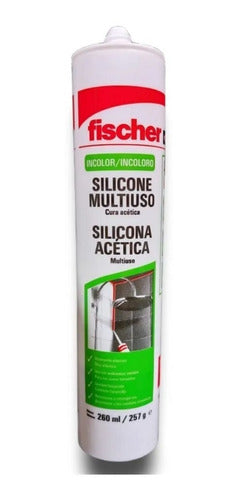 Sellador Multi-silicona Acetica 260ml Fischer Trans X 12 U 1