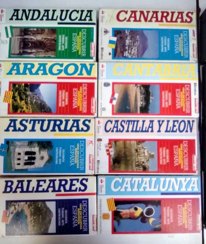 Lote 15 Videos Vhs Descubrir España Enciclopedia Audiovisual 1