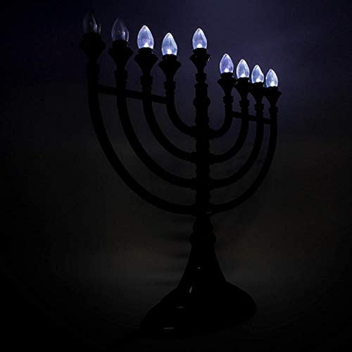 The Dreidel Company Traditional LED Electric Silver Hanukkah 4