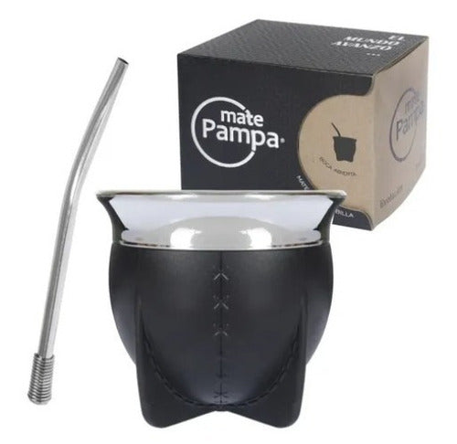 Mate Pampa Trucker Set with Straw + Yerba Mate and Sugar Containers 1
