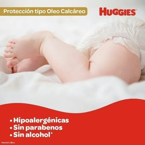 Toallas Humedas Huggies Con Oleo Calcareo Deluxe 80 Pack X 4 3