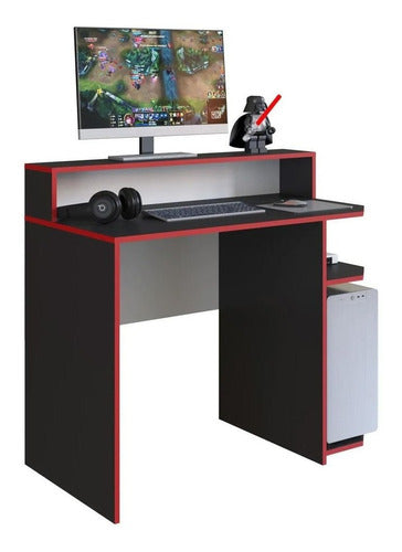 Delta Gamer Power Youth Desk with Keyboard and Monitor Shelf 0