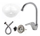 Metalgrif Bathroom Sink Set Nahuel White Odyssey Faucet 0