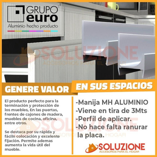 Profile Mh Euro Anodized 18 Mm Aluminum Furniture Space Plate 7