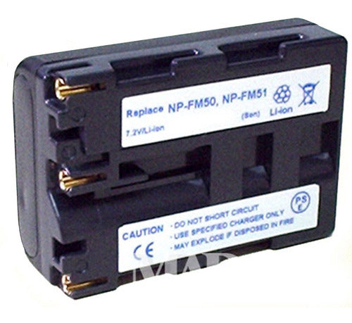 Sony NP-FM50 External Battery Replacement for CCD-TRV, DCR, MVC-CDM, and Alpha DSLR-A 0