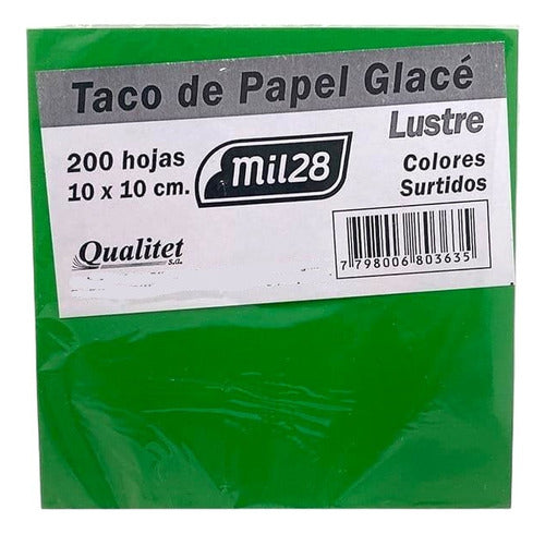 Luma Glase Lustre Paper 10 X 10cm X 200 Sheets 1