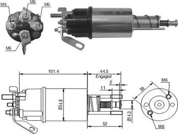 Solenoide Lucas Ford 0607/1311/m-ferg 12v 0