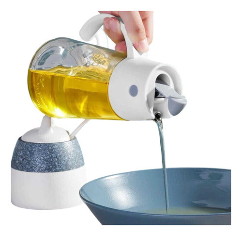 MUNDO PLANETA Glass Kitchen Dispenser for Oil and Vinegar 500ml 0