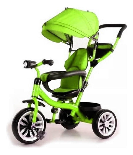 Tinok 360° Rotating Tricycle with Green Canopy 0