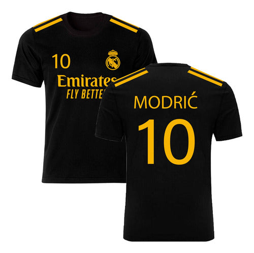 MGR Remera Negra Real Madrid - Jugadores - Algodón 1ra Calidad 1