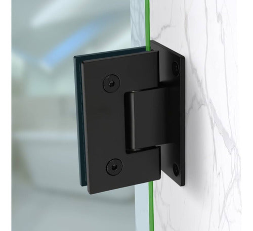 Inomax Black Matte Door / Glass Wall Hinge 90° 1