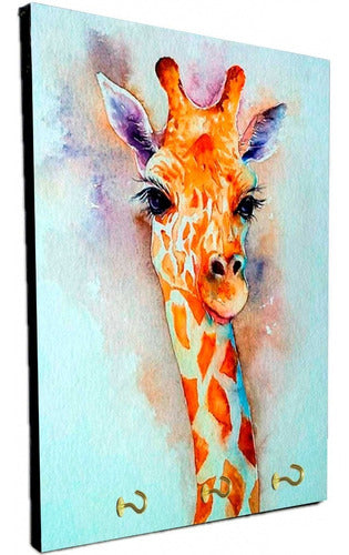 Wall Mounted Key Holder Giraffes Various Models 15x20cm (3) 3