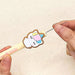 [2-in-1] Cute Characters Cookie Mechanical Lead Pencil & Gel Pen Set 6