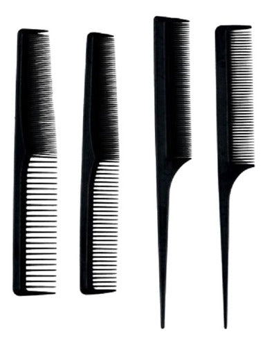 E-Shop Peluquería Professional Carbon Fine Tooth Comb Kit 0