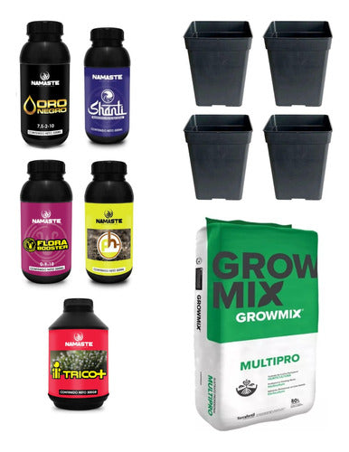 Kit Cultivo Growmix 80l Namaste Ciclo Completo Macetas Koi 0