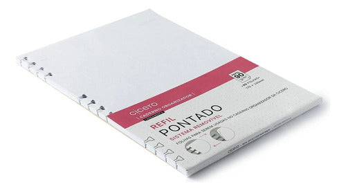 Refil Caderno Organizador 17x24cm Pontado Offset 90g 40 Fls 1