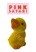 Import EAC Pink Safari Miniature Plush Duck Decoration 2