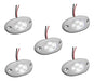 5 Un Luz Nautica De Cortesia Branca Com 4 Leds Branco 12v 0