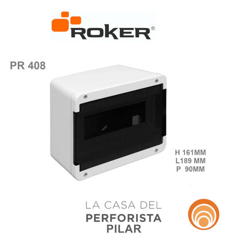 Roker Caja Para Termicas 8 Bocas Tablero Exterior Pr408 1