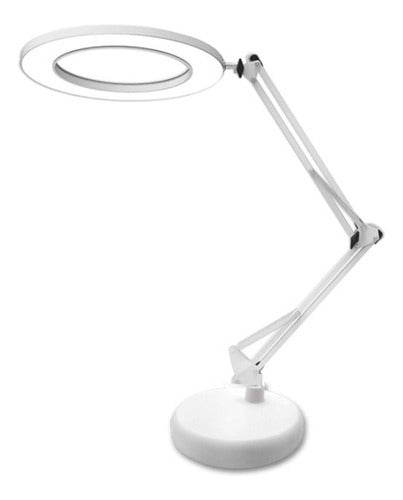 Lampara Aro Led 5w Mesa Brazo Articulado Color : Blanco 0