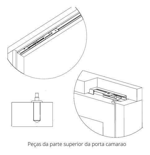 Carrinho Guia Com Pino E Mola Para Porta Camarão De Madeira 3