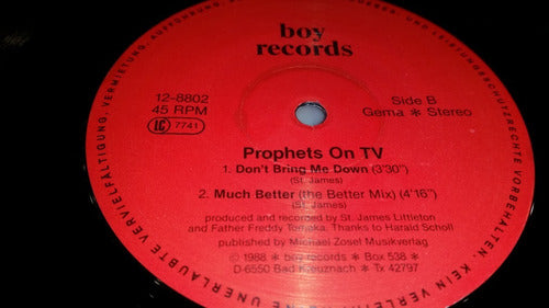 Prophets On Tv Much Better Dont Bring Me Down Vinilo Maxi 88 0