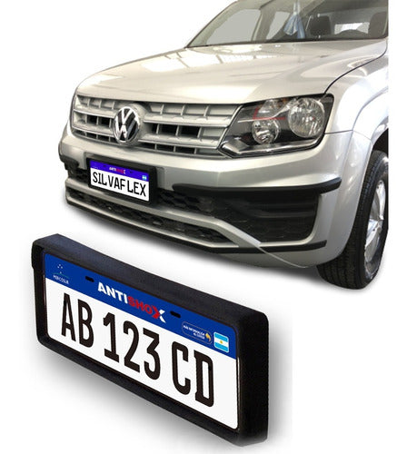 SILVAFLEX® VW Amarok Frontal License Plate and Bumper Protector Antishox® 25mm Silvaflex 0