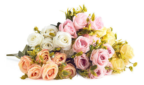 Serafina Rose Bouquet - Artificial Flowers Decoration 36