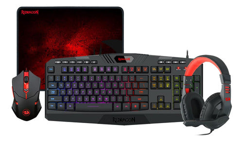 Redragon Teclado Raton Pad Gamer Metalico 0