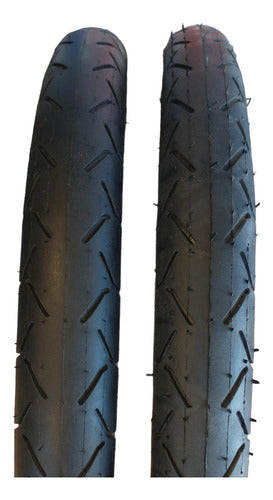 Imperial Cord Combo 2 Sand 20x2.125" Tires + 2 Vulcanized Inner Tubes 0