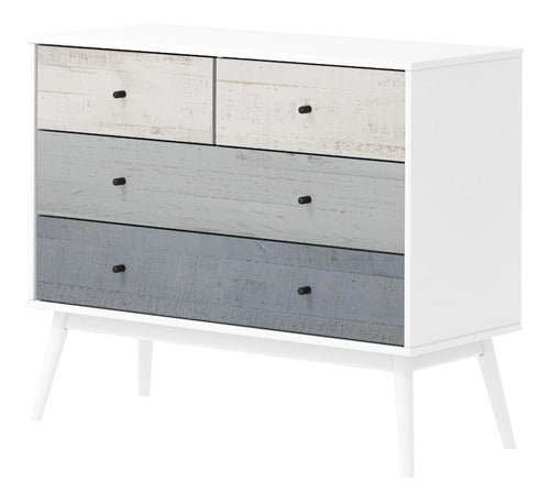 Denver Nordic Dresser, Solid Wood, Free Assembly - Arctic 0