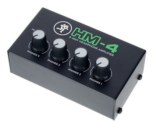 Mackie HM4 - 4 Channel Headphone Amplifier | 1/4 TRS Plug | 1 In TRS Plug | Ultra Portable Design 0