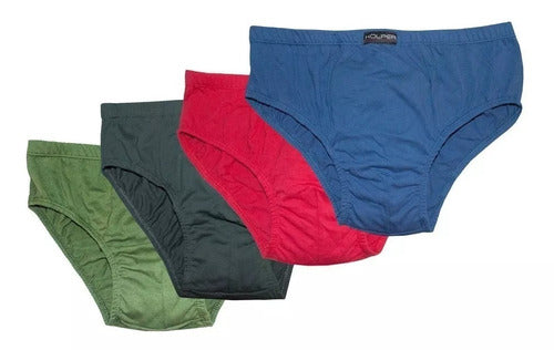 Kolper Slip Hombre Liso Algodón Pack X3 T. 9 Y 10 Casa Tutim 1