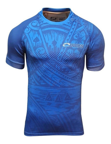 Quince Rugby Blues New Zealand Maori Adult T-Shirt 0