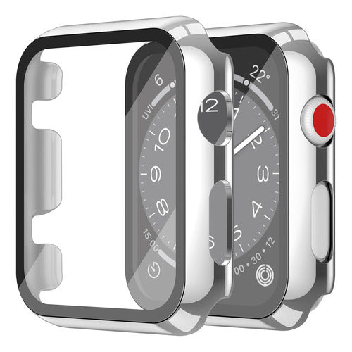 Misxi Protector For Apple Watch S 3/2 38mm Silver And Clear 0