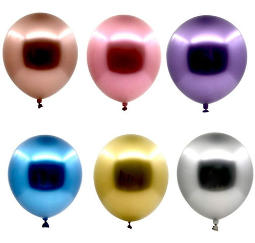 China Giant Chrome Balloon X 5 U - 70 Cm - Magical Universe 0