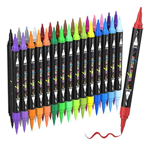 SUPKIZ Acrylic Paint Pens - 30 Colors 0