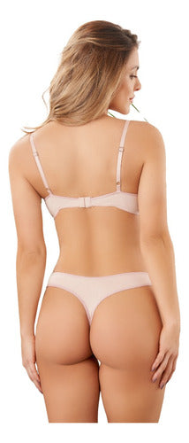 Yarbik Cotton and Lycra Soft Cup Set with Thong 7