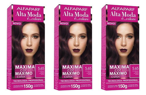 Alta Moda Pack Tintura En Kit Máximo Color 5.65 0