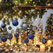 Sea Team 16 Christmas Tree Baubles Dark Blue/Grey 8cm 2